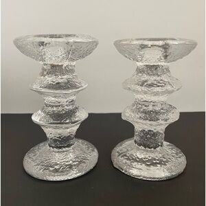 Vtg Ittala Timo Sarpaneva FESTIVO Scandinavian Candle Holders